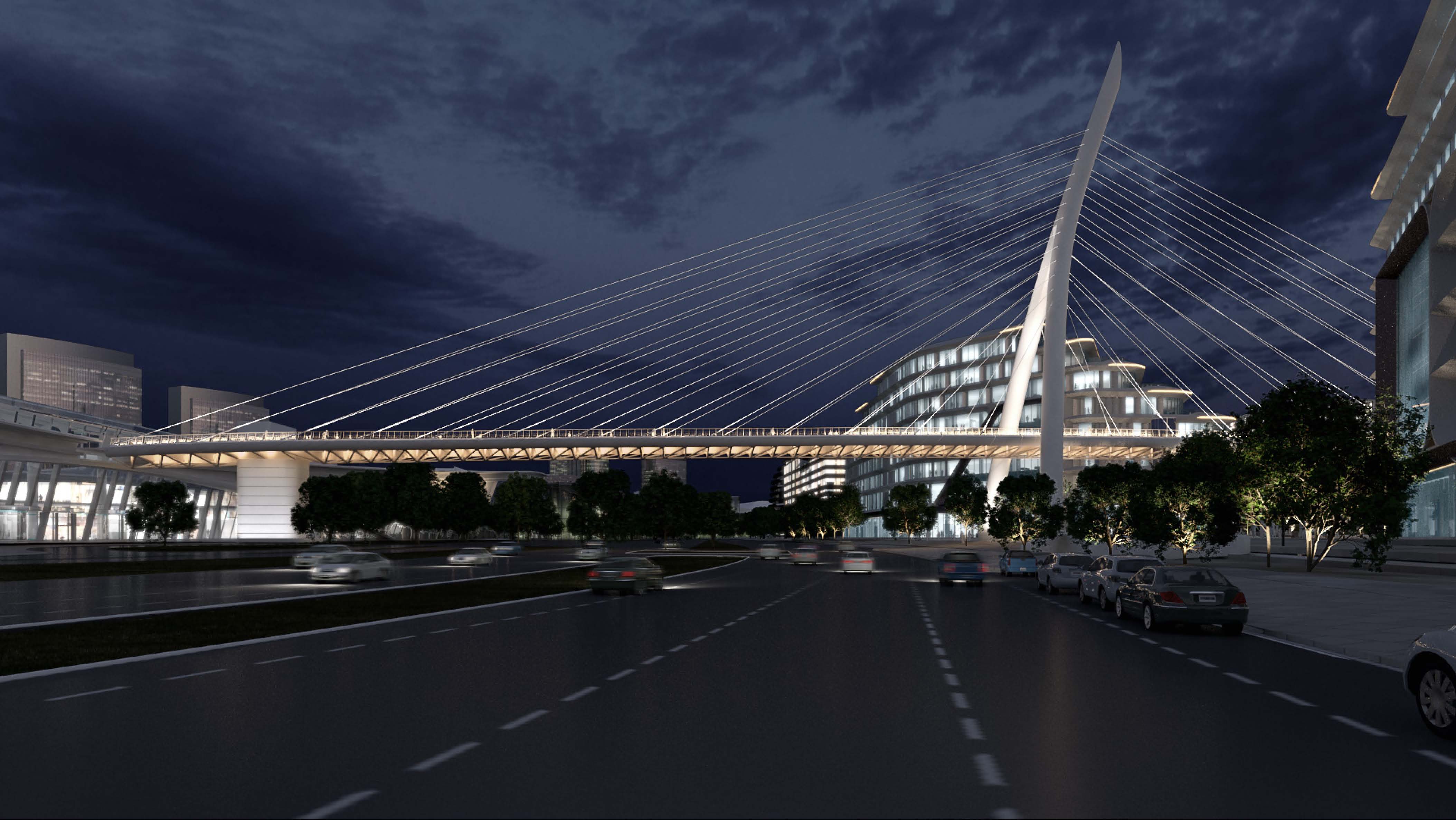 Hydrotrans Engineering → Engineering of a pedestrian bridge as part of ...