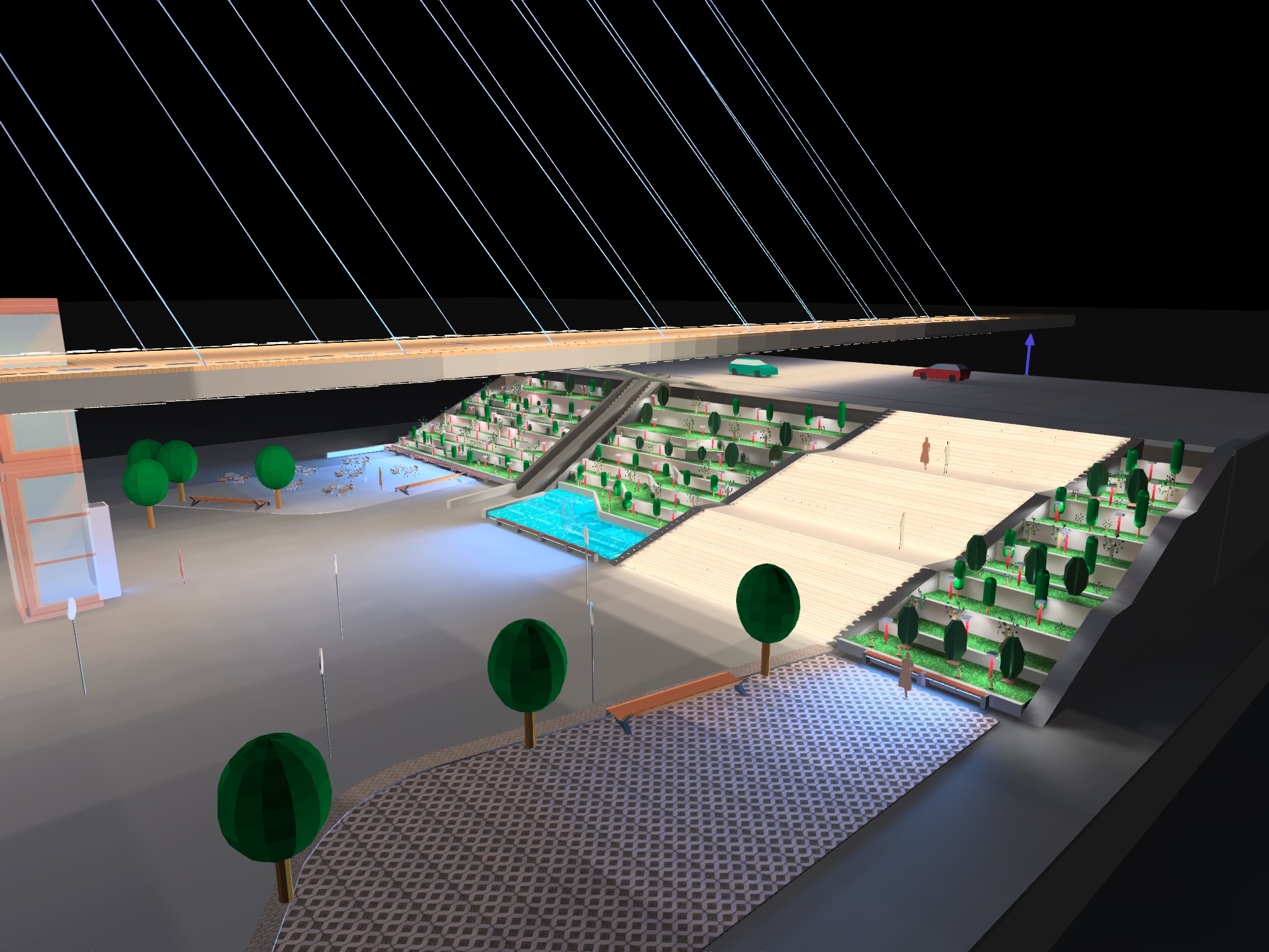 Hydrotrans Engineering → Engineering of a pedestrian bridge as part of ...